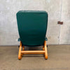 Vintage Green Leather Nepsco Backsaver Zero Gravity Lounge Chair Product Image