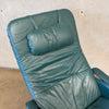 Vintage Green Leather Nepsco Backsaver Zero Gravity Lounge Chair Product Image
