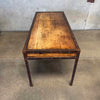 Industrial Wood & Metal Three Drawer Desk