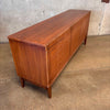 Vintage Mid Century Modern Walnut Nine Drawer Dresser By Dixie
