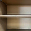 Mid Century Modern 1950s - 1960s White/Gold Cabinet