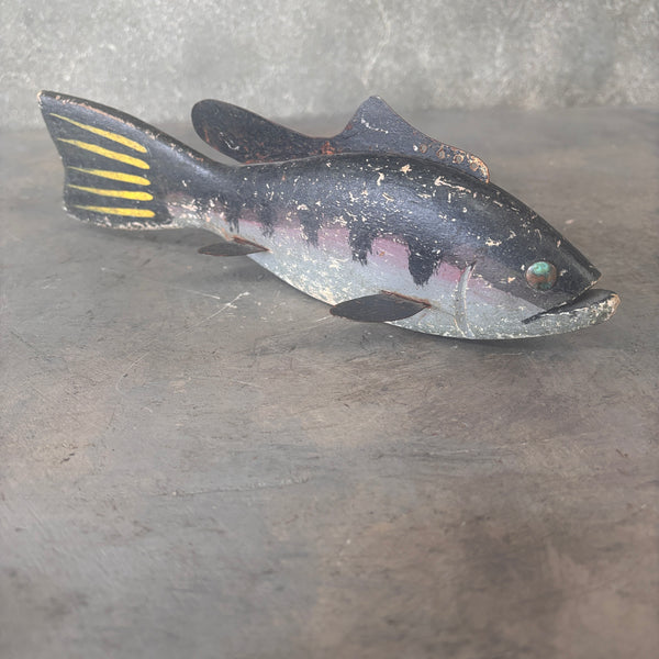 Antique Primitive Hand Painted Fish Decoy Circa 1940 Product Image