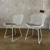 Pair of 1970s Bertoia Wire Side Chairs