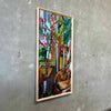 Mid Century Modern Untitled Acrylic on Board Painting by Pierre Lawton (1933)
