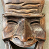 Vintage Set of Oversized Wooden Comedy & Tragedy Masks C.1960s