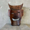 Vintage Set of Oversized Wooden Comedy & Tragedy Masks C.1960s