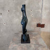 Anonymous Family Bronze Statue of Man, Woman, & Child on Marble Base - Signed