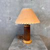 Monterey Furniture Leather Tooled Lamp
