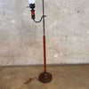 Monterey Furniture early Floor Lamp with Leather Detail
