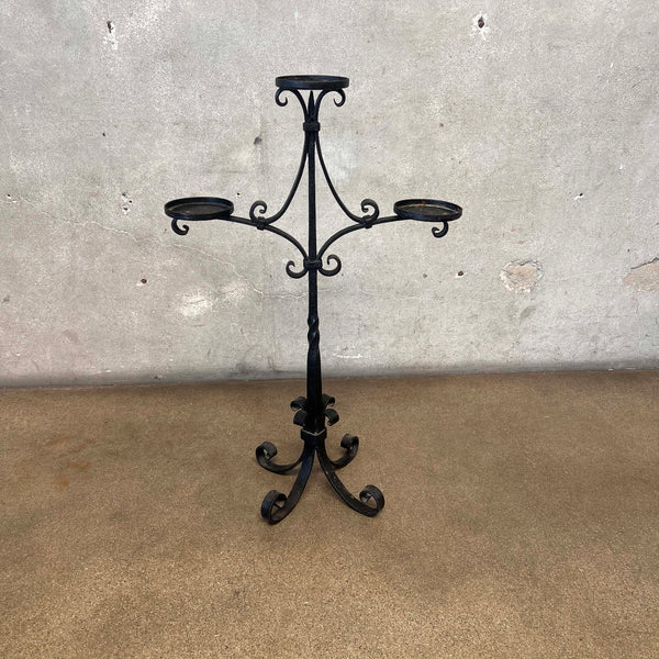 Wrought Iron Spanish Style Plant/Candle Stand Product Image