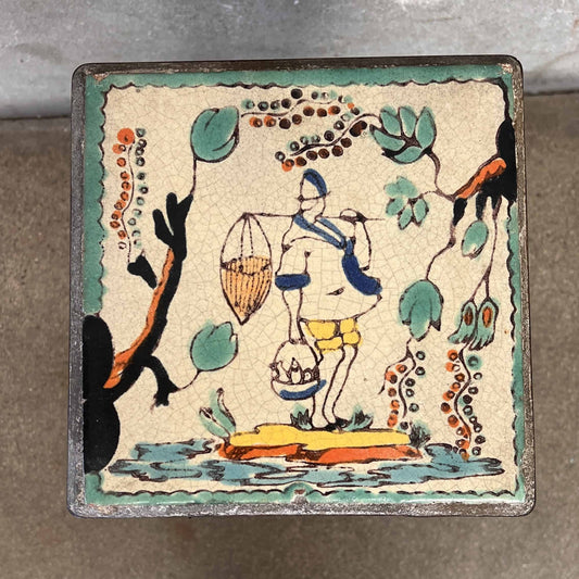 California Tile 1920's D & M Side Table