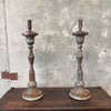 Pair of Old Mexico Silvered Tin Candle Sticks Product Image