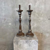 Pair of Old Mexico Silvered Tin Candle Sticks Product Image