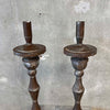 Pair of Old Mexico Silvered Tin Candle Sticks Product Image