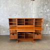 Mid Century Modern Teak Magic Box Desk - No Key