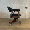 Mid Century Modern Office Banker's Swivel Chair