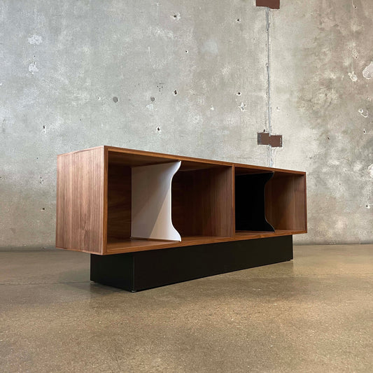 Mid Century Modern Style Record Storage Credenza