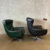 Mid Century Modern His/Hers Recliners w/ Ottomans