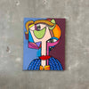 Abstract Face Acrylic Painting on Canvas by David MacInnes