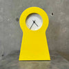 1995 Ikea Yellow Keyhole Shaped Wall Clock Product Image