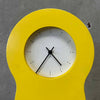 1995 Ikea Yellow Keyhole Shaped Wall Clock Product Image