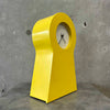 1995 Ikea Yellow Keyhole Shaped Wall Clock Product Image