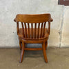 Classic Solid Walnut Bankers Chair - Made in 1947 By W.H. Gunlocke Chair Co.
