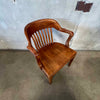 Classic Solid Walnut Bankers Chair - Made in 1947 By W.H. Gunlocke Chair Co.