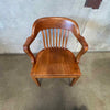 Classic Solid Walnut Bankers Chair - Made in 1947 By W.H. Gunlocke Chair Co.