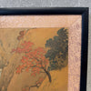 Vintage Japanese Silk Screen Painting