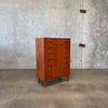 Danish Modern Teak Seven Drawer Highboy Dresser
