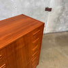Danish Modern Teak Seven Drawer Highboy Dresser