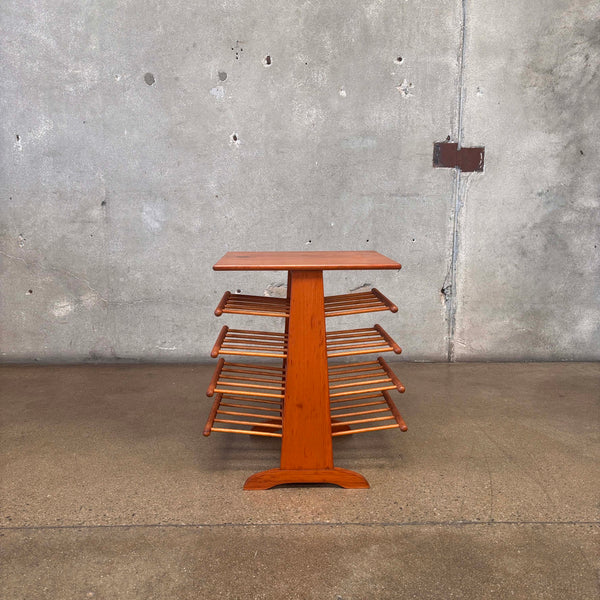 Mid Century Modern Josef Frank Style Teak Table / Magazine Rack