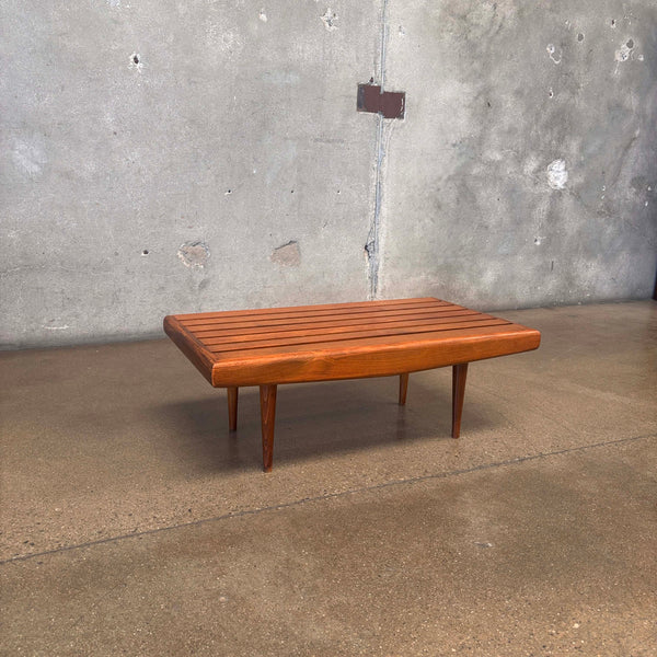 Vintage Mid Century Modern Slat Bench C. 1960's Product Image