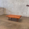 Vintage Mid Century Modern Slat Bench C. 1960's Product Image