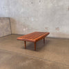 Vintage Mid Century Modern Slat Bench C. 1960's Product Image