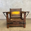Early Monterey Club Chair Circa 1928-1930 - Rope Seat
