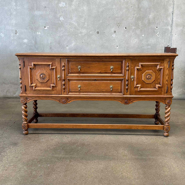 Antique Spanish Revival Sideboard/ Credenza By McClellan MFG Co.