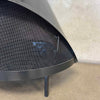 Vintage Mid Century Modern Black Porcelain Enamel Finish Preway Fireplace