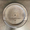 Vintage Mid Century Modern Off White Porcelain Enamel Malm Fire Drum 3 Fireplace
