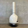 Vintage Mid Century Modern Off White Porcelain Enamel Malm Fire Drum 3 Fireplace