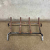 Vintage Mid Century Modern Off White Porcelain Enamel Malm Fire Drum 3 Fireplace
