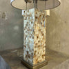 Pair of Abalone Shell Mosaic Table Lamps **NEW LAMPSHADES** Product Image