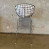 Mid Century Modern Wire Metal Bar Stool in the Style of Harry Bertoia