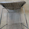 Mid Century Modern Wire Metal Bar Stool in the Style of Harry Bertoia