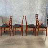 Set of 4 Danish Teak Dining Chairs by Dyrlund
