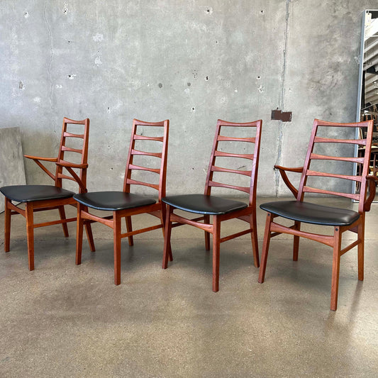 Set of 4 Danish Teak Dining Chairs by Dyrlund