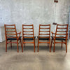 Set of 4 Danish Teak Dining Chairs by Dyrlund
