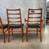 Set of 4 Danish Teak Dining Chairs by Dyrlund