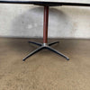 Mid Century Modern Rosewood Formica Top Oval Table in Style of Knoll
